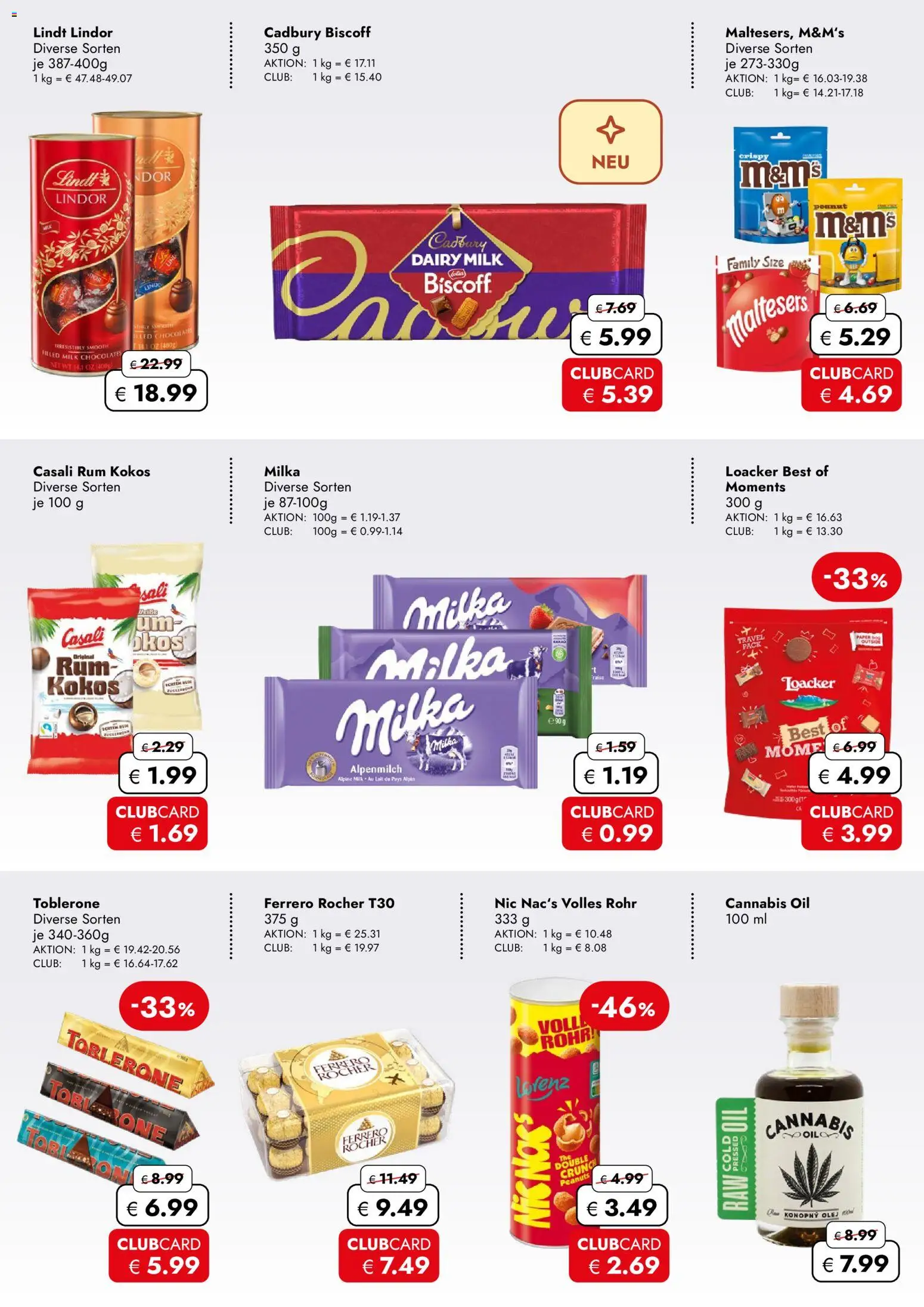 Travel Free  Aktionsangebote – gültig ab 17.04.2026 | Seite: 5 | Produkte: Ferrero rocher, Rum, M&M's, Lindt