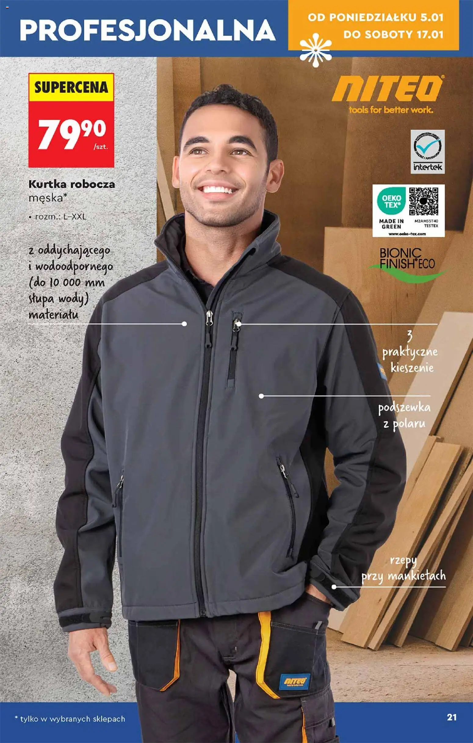 Biedronka gazetka - Hity i inspiracje od 05.01.2026 | Strona: 21 | Produkty: Kurtka