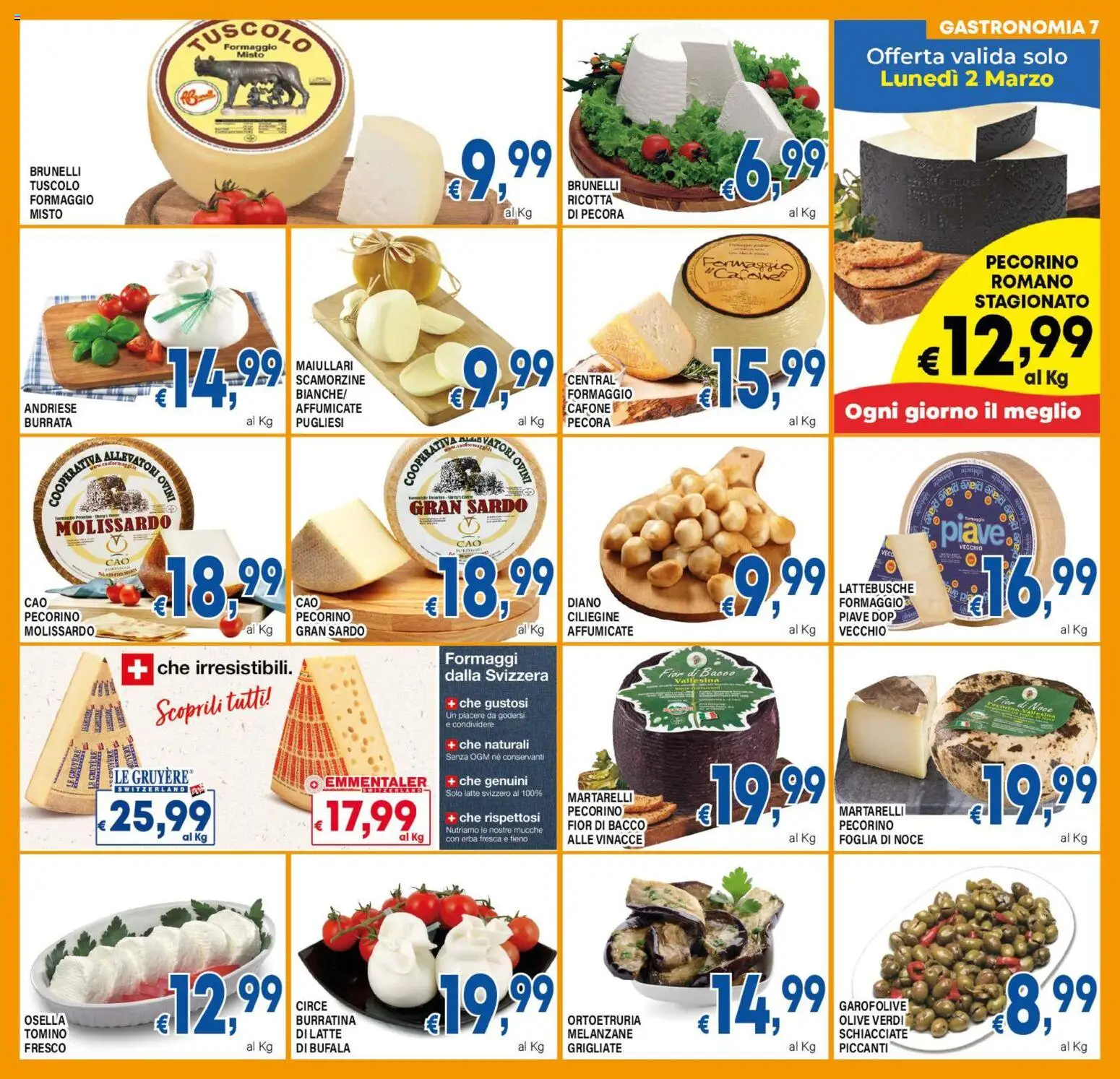 Volantino DEM del 25.02.2026 | Pagina: 7 | Prodotti: Melanzane, Ricotta, Burrata, Tomino