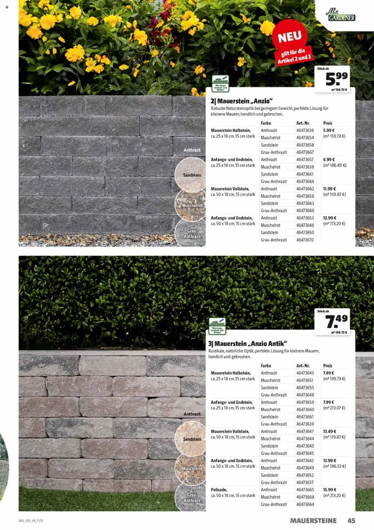 HERKULES Gartenbaustoffe - gültig ab dem 28.07.2025 | Seite: 45