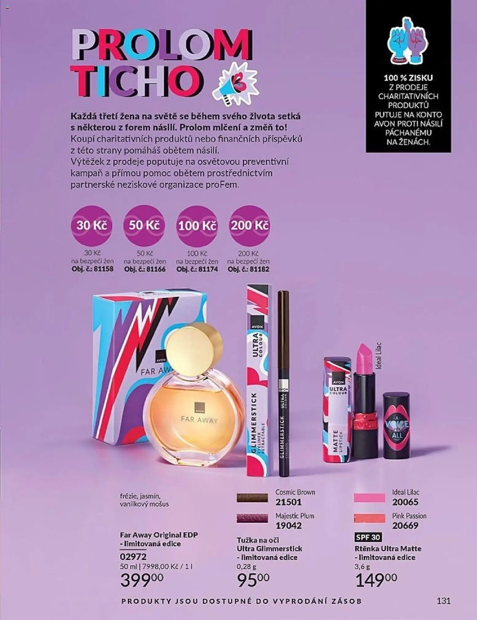 Avon katalog 1/2026 od 01.01.2026 | Strana: 131 | Produkty: Tužka, Tužka na oči, Rtěnka