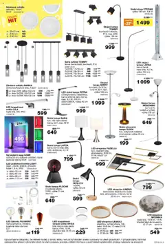 Sconto nábytek leták od 27.08.2025 | Strana: 24 | Produkty: Stolní lampa, Modely, Stropní světlo, LED