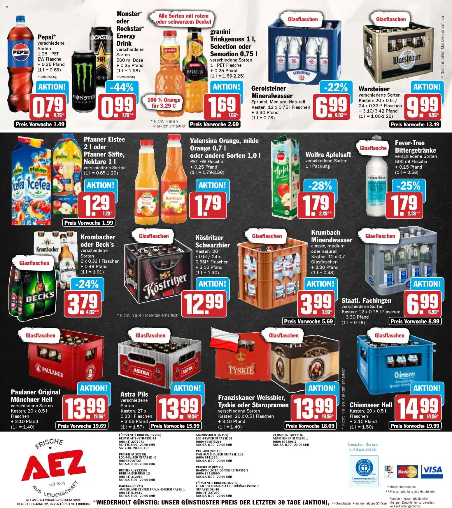 AEZ Prospekt 	 – gültig ab 03.11.2025 | Seite: 16 | Produkte: Kostritzer, Pils, Granini, Uhr