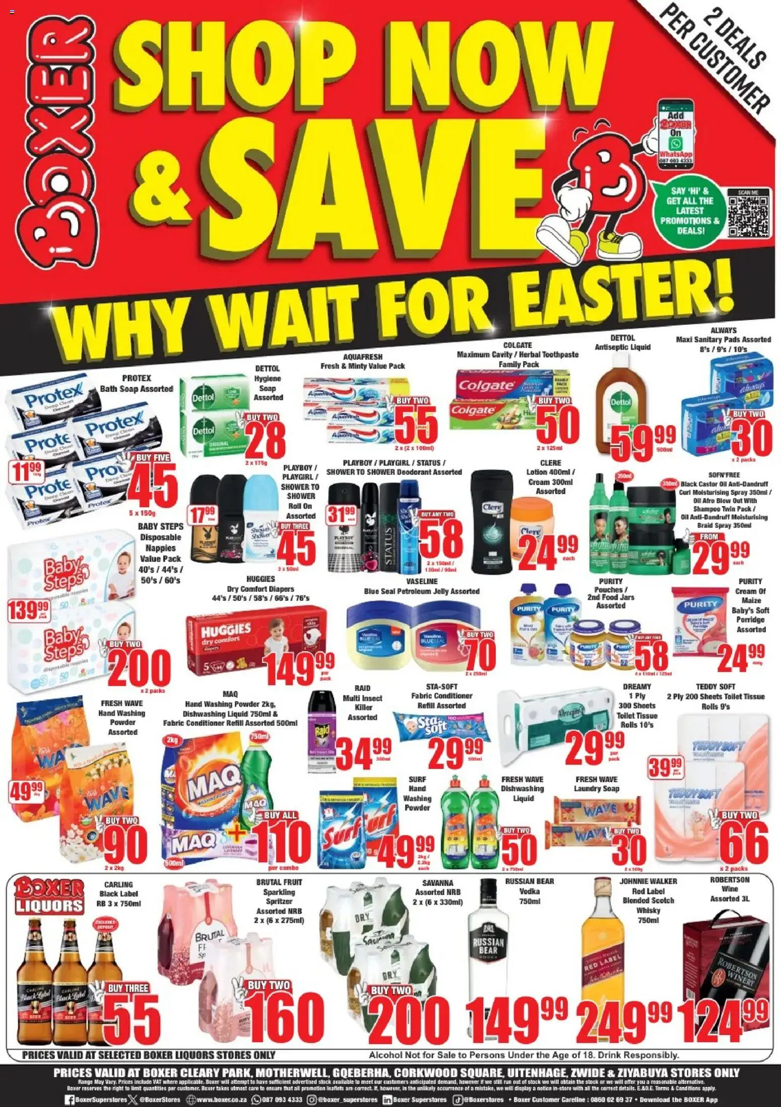 New Boxer catalogue – valid from 09.03.2026 | Page: 8 | Products: Shower, Powder, Shampoo, Toothpaste