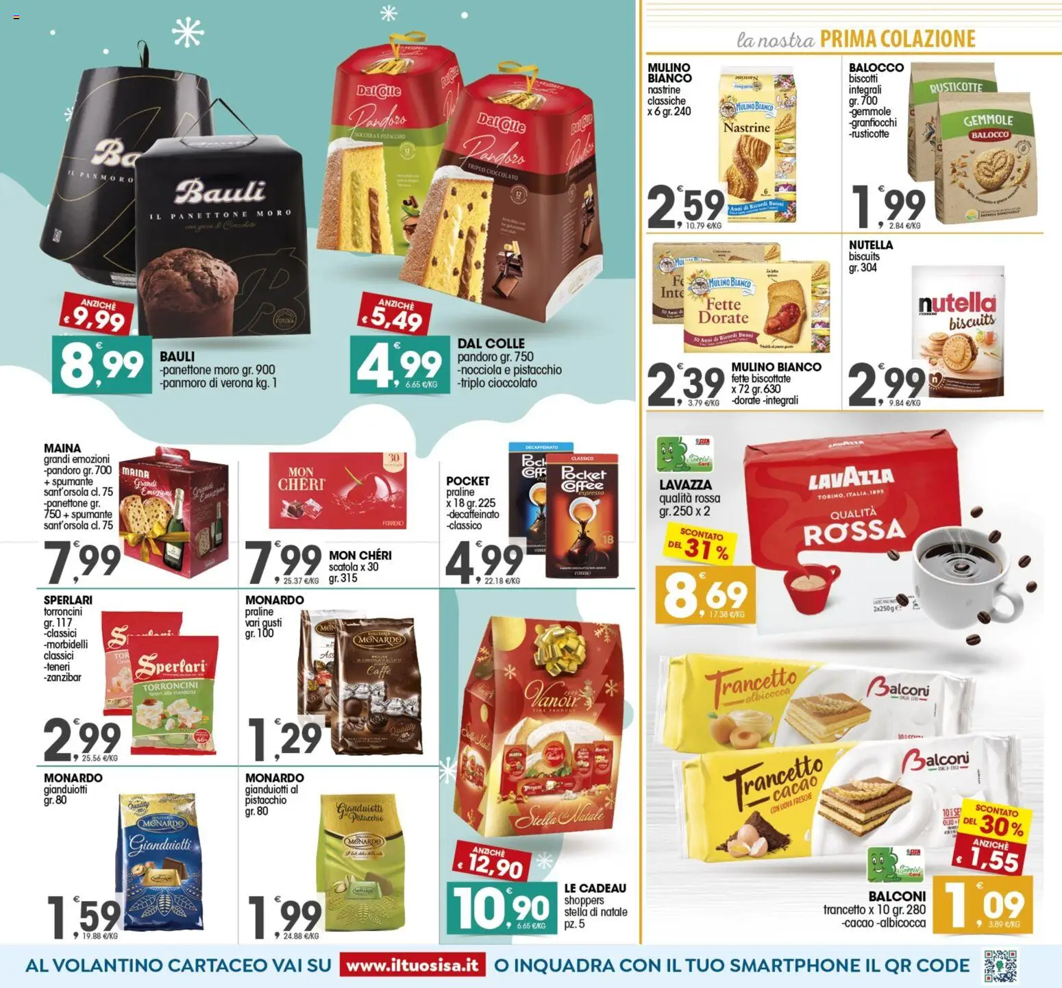 Volantino SISA del 25.11.2025 | Pagina: 5 | Prodotti: Cioccolato, Nutella, Spumante, Scatola