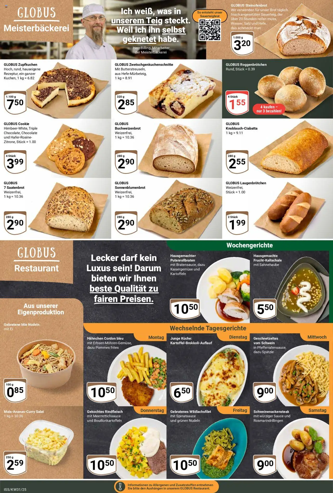 Globus Prospekt 	 - gültig ab dem 28.07.2025 | Seite: 5 | Produkte: Pommes frites, Salz, Brot, Rindfleisch