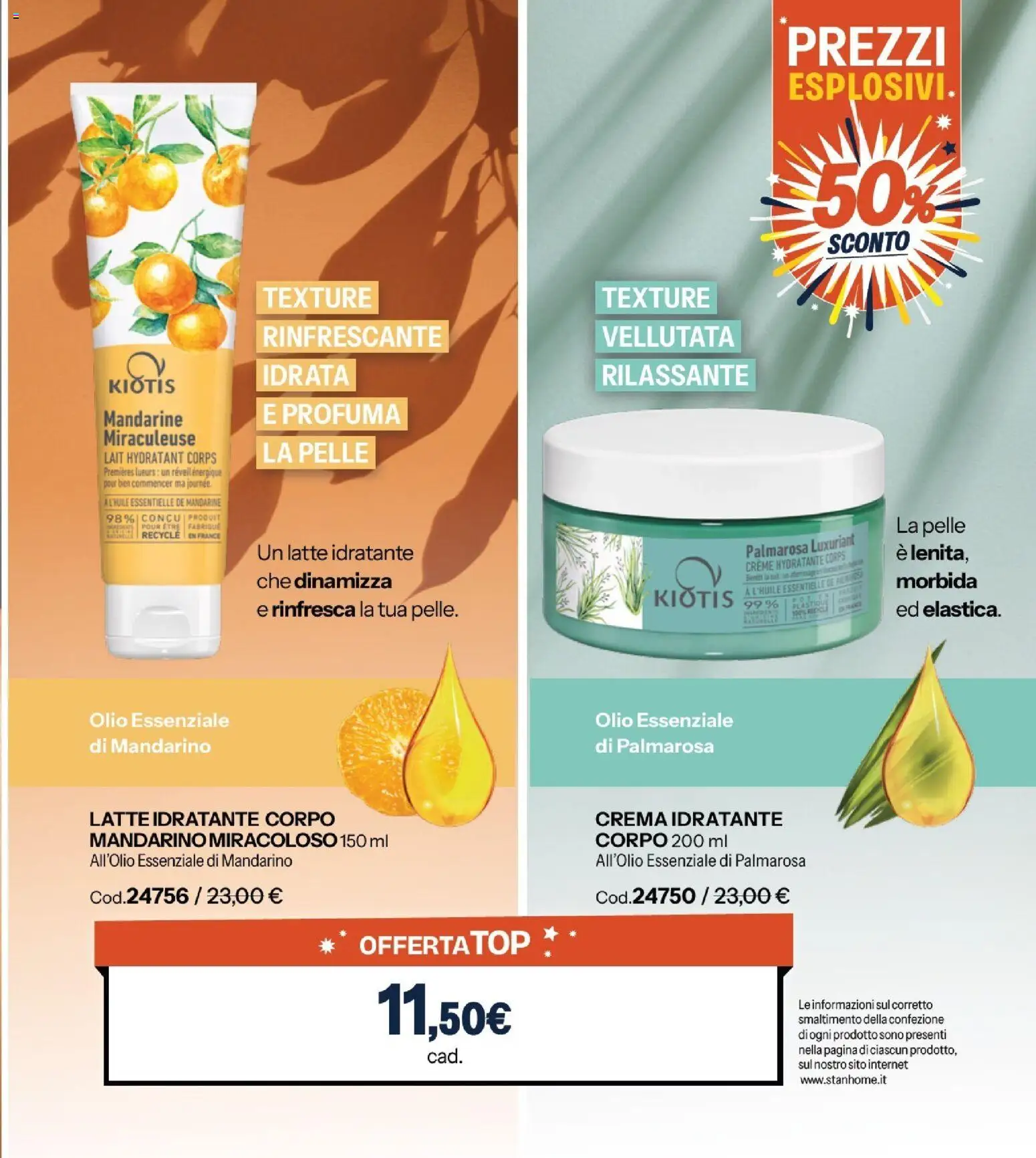 Volantino Stanhome del 23.12.2025 | Pagina: 55 | Prodotti: Crema, Latte idratante, Latte, Olio