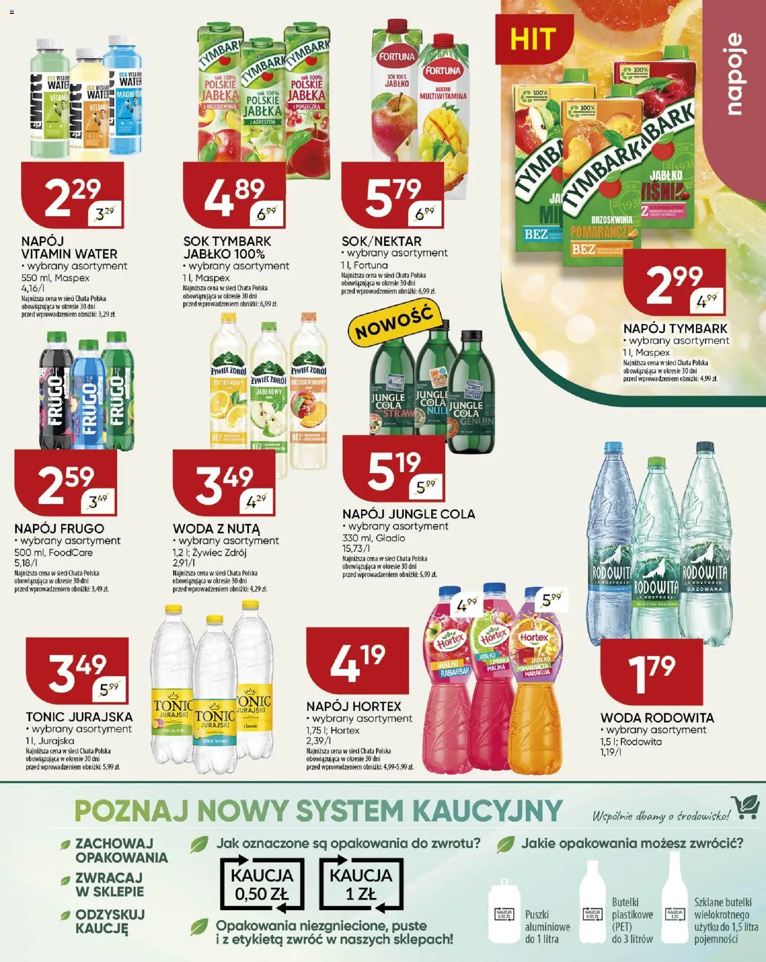 Chata Polska Gazetka od 20.11.2025 | Strona: 15 | Produkty: Napoje, Porzeczka, Sok, Jabłka