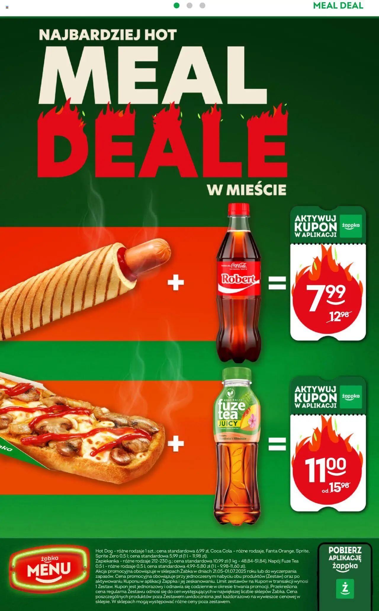 Żabka Gazetka od 21.05.2025 | Strona: 60 | Produkty: Kiełbasa, Zapiekanka, Baton, Piwo