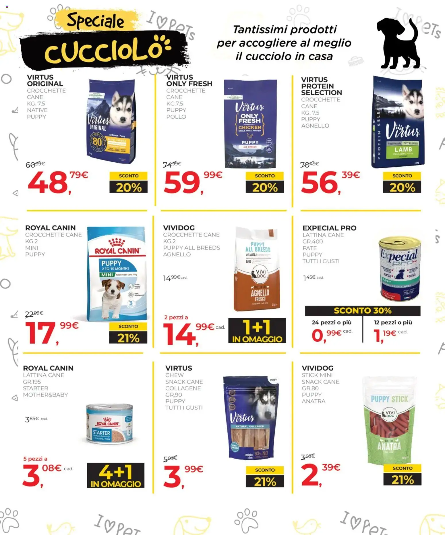 Volantino Arcaplanet del 08.01.2026 | Pagina: 14 | Prodotti: Paté, Pollo, Crocchette cane, Agnello