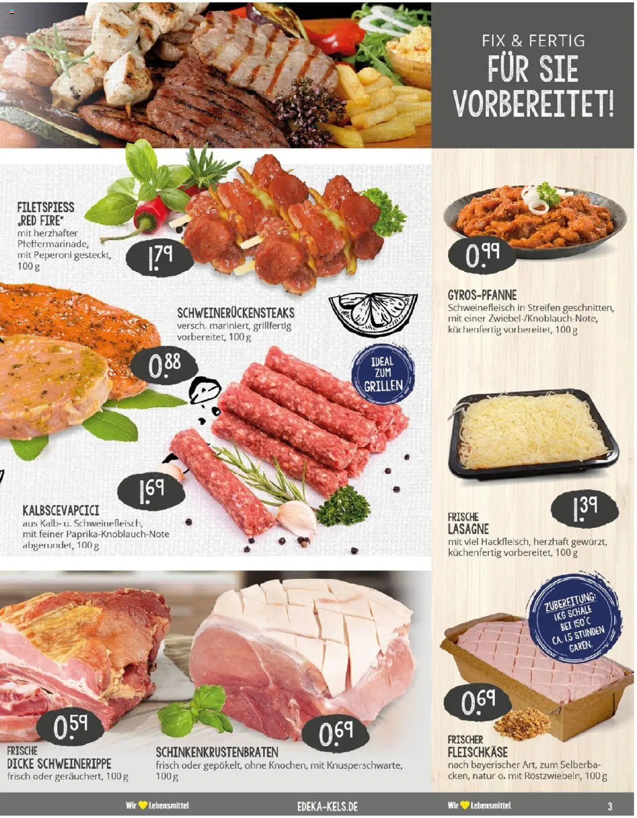 Edeka prospekt Ratingen	 - gültig ab dem 20.07.2025 | Seite: 3 | Produkte: Schweinefleisch