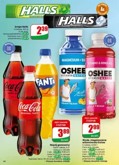 Pogląd oferty "Woda niegazowana witaminowa Oshee, 3 rodzaje, 0,555 l" - ważna od 10.12.2025 | Strona: 60