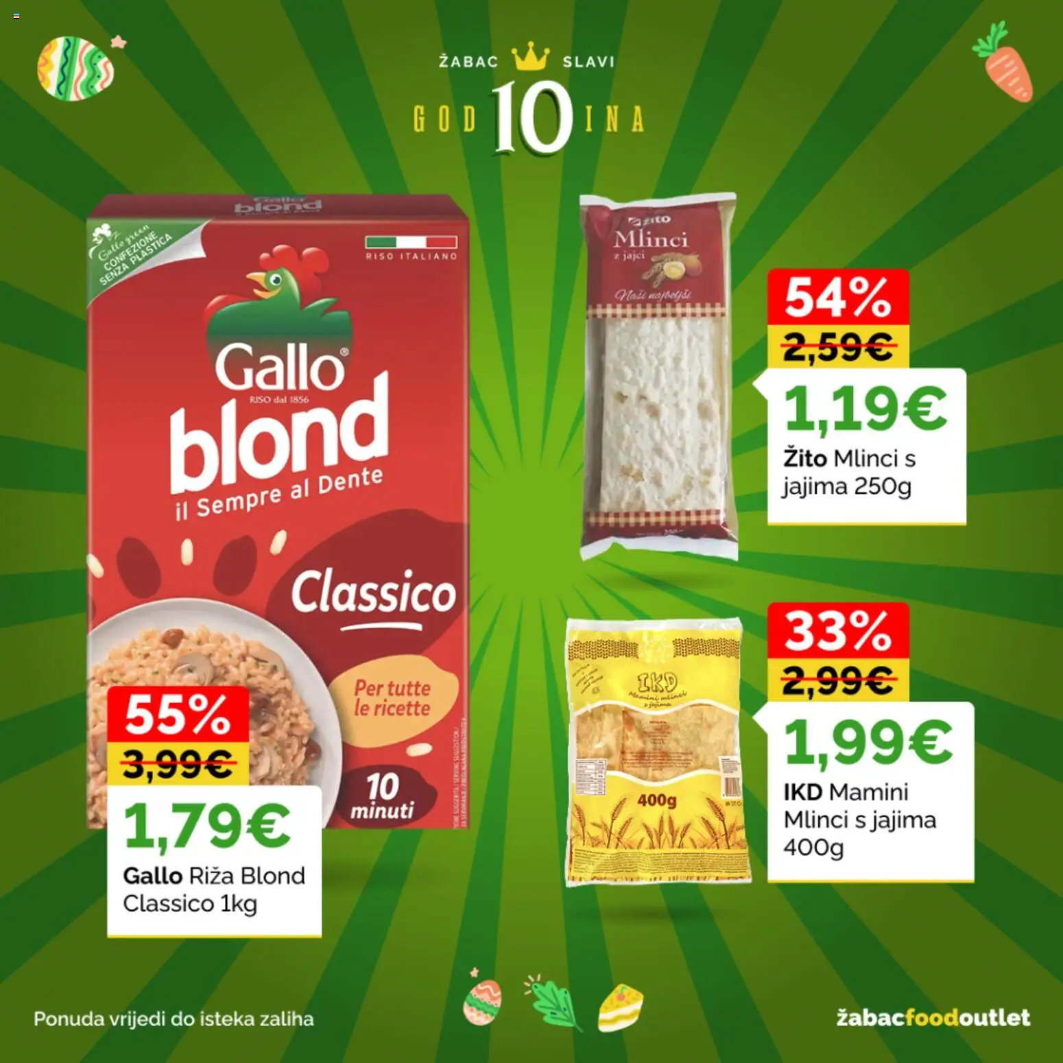 Žabac katalog | vrijedi od 30.03.2026 | Stranica: 13 | Proizvodi: Mlinci, Riža
