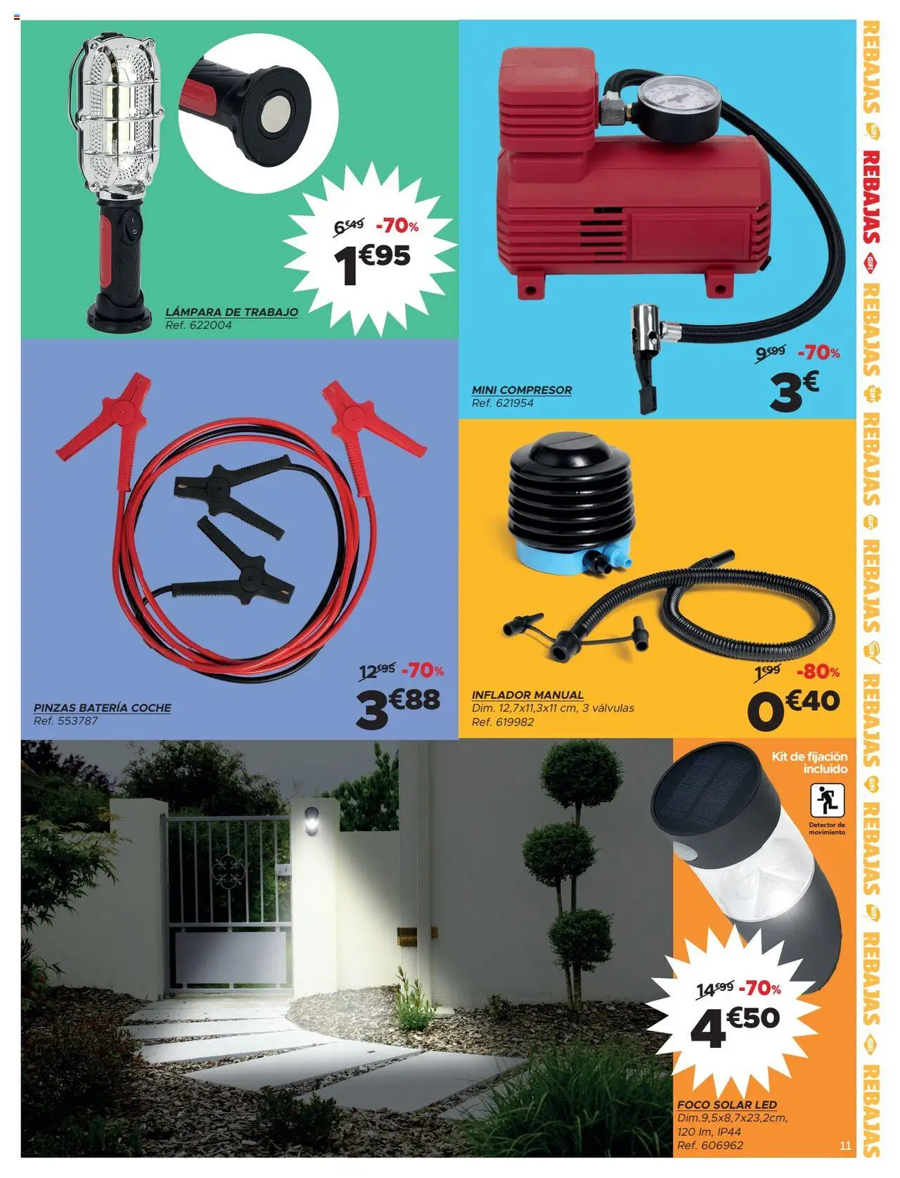 GiFi folleto │ válido desde el 25.06.2025 | Página: 11 | Productos: Inflador, Batería, Lámpara