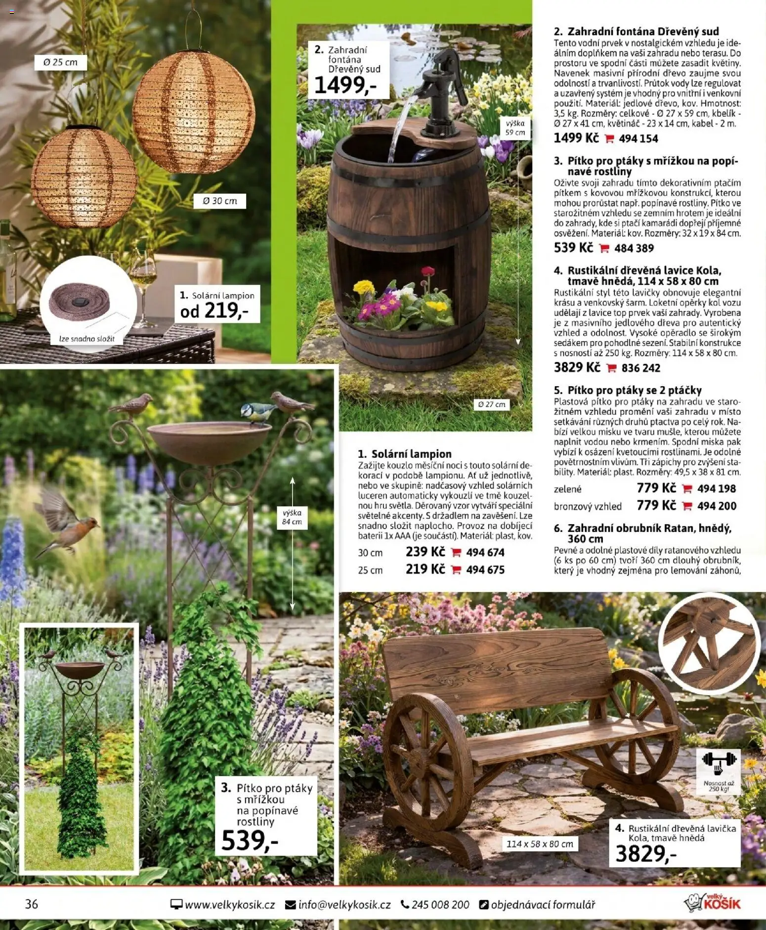 Velký Košík katalog duben 2026 od 01.04.2026 | Strana: 36 | Produkty: Miska, Kbelík, Lavice, Květináč