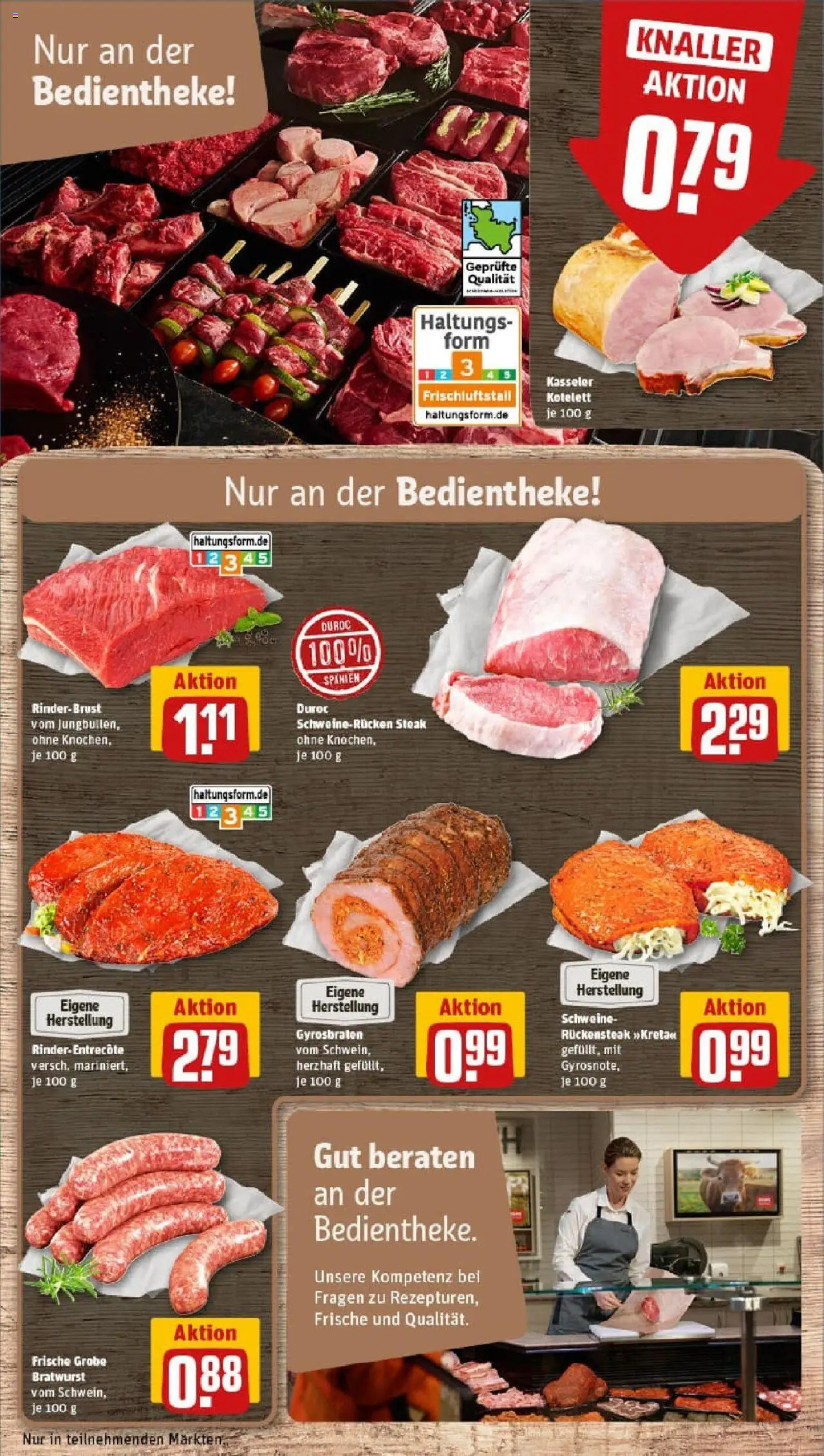 Rewe prospekt Hamburg	 – gültig ab 06.10.2025 | Seite: 10 | Produkte: Bratwurst, Entrecote, Schweinerucken, Steak