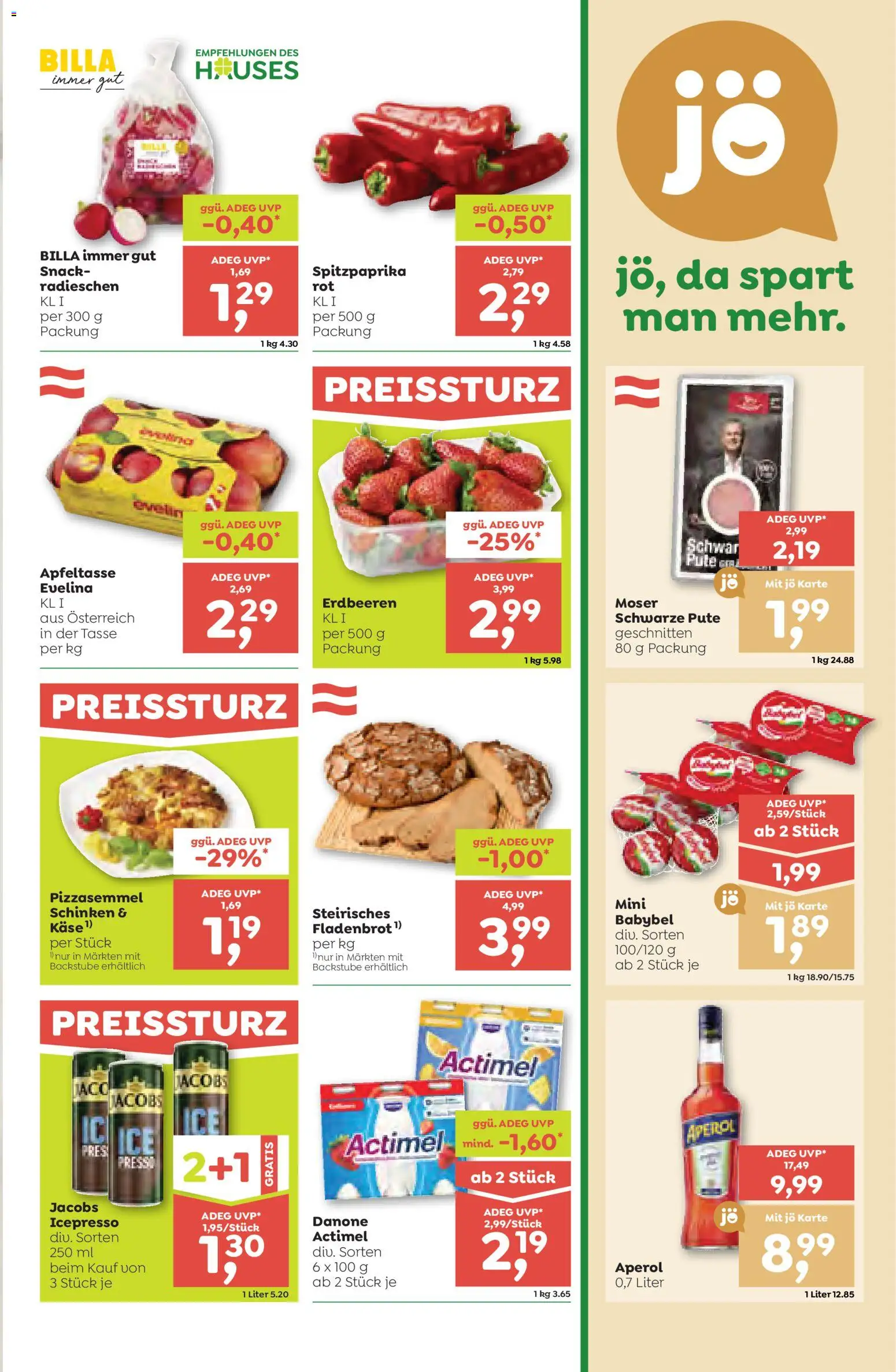 ADEG Flugblatt gültig ab 12.03.2026 | Seite: 3 | Produkte: Erdbeeren, Schinken