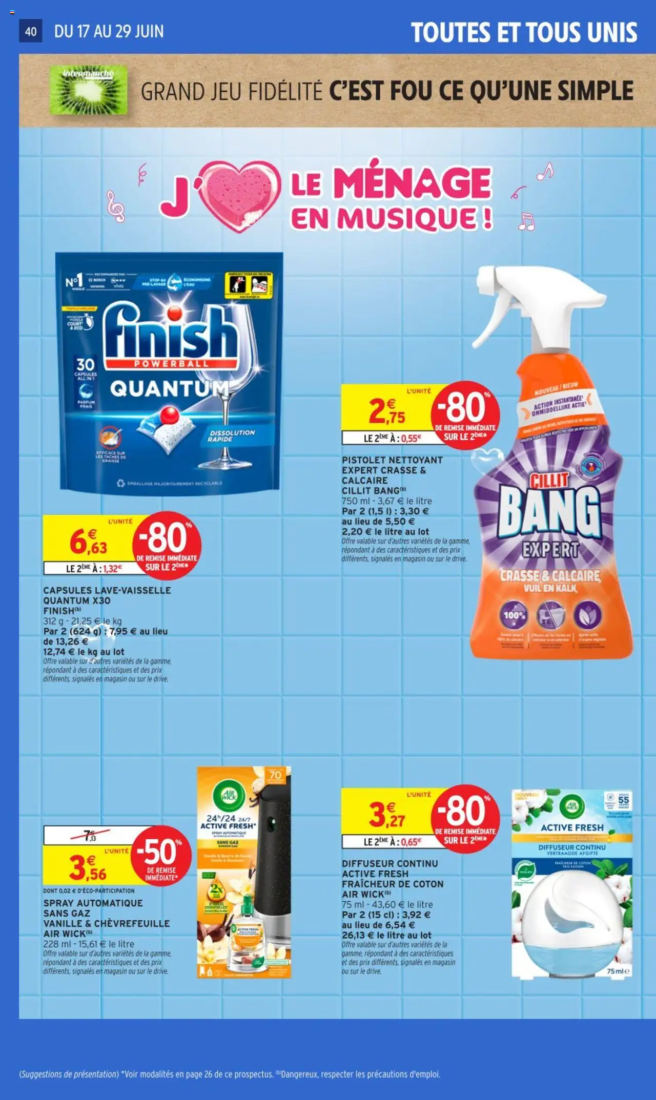  | Page: 40 | Produits: Orange, Pistaches, Jus, Crabe