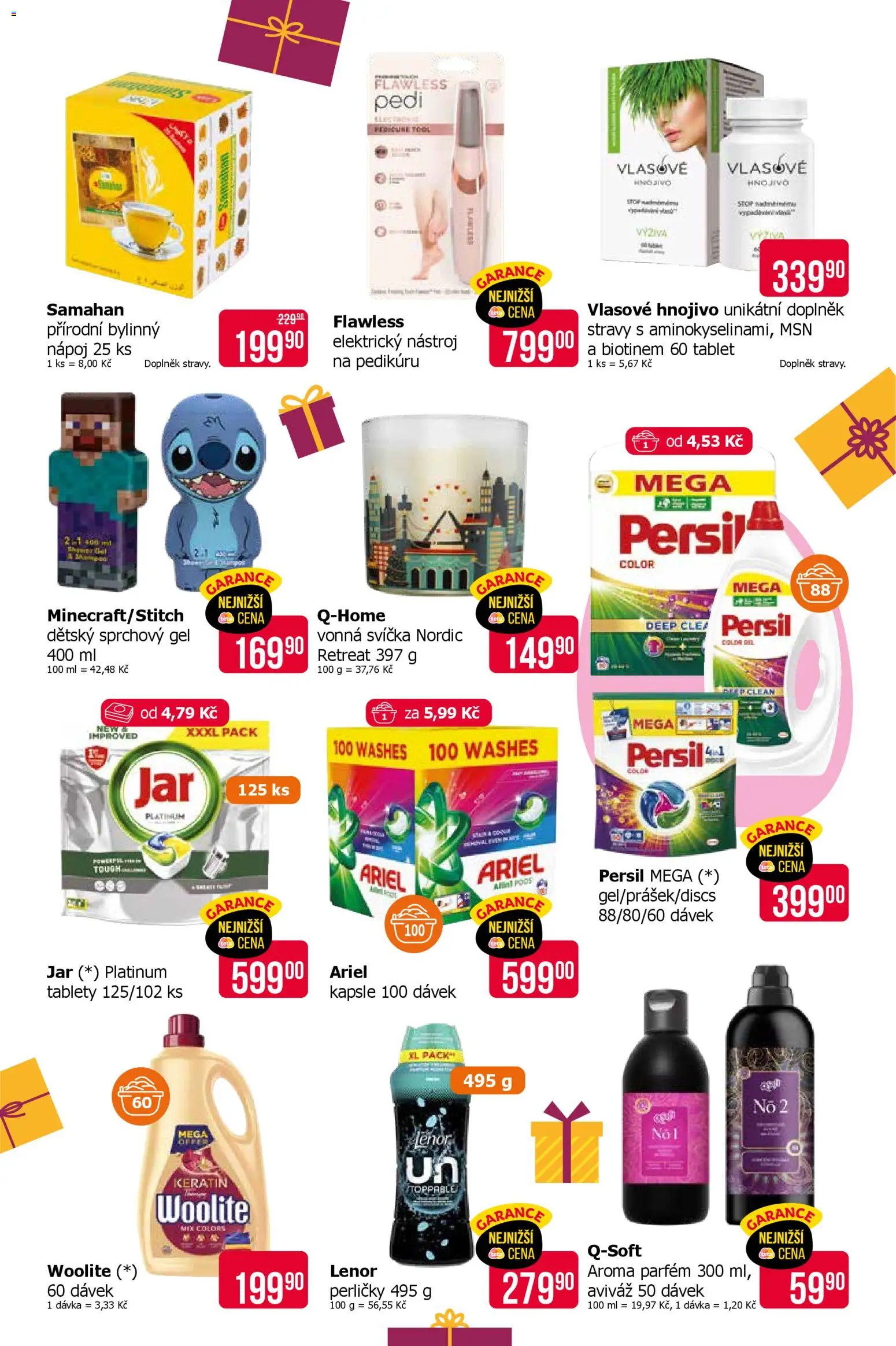 TETA Drogerie leták - Vánoce od 27.11.2025 | Strana: 9 | Produkty: Sprchový gel, Lenor, Woolite, Jar