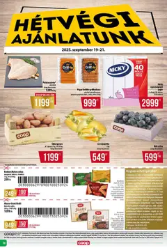 COOP akciós ujság - amely érvényes a következő dátumtól: 18.09.2025 | Oldal: 16 | Termékek: Pulykaszárny, Lecsópaprika, Szilva, Jalapeno