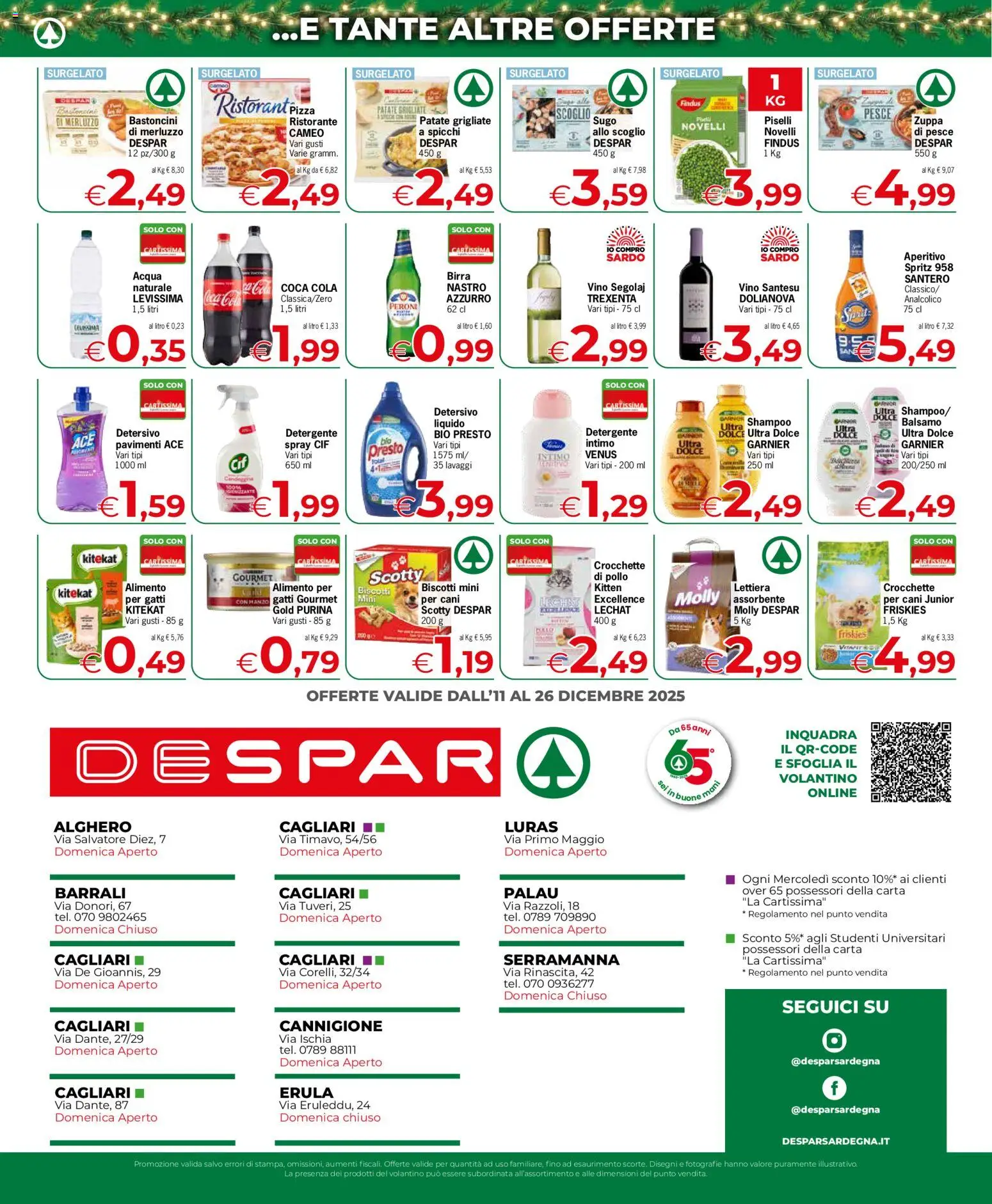 Volantino Despar del 11.12.2025 | Pagina: 4 | Prodotti: Pollo, Detergente, Manzo, Aperitivo