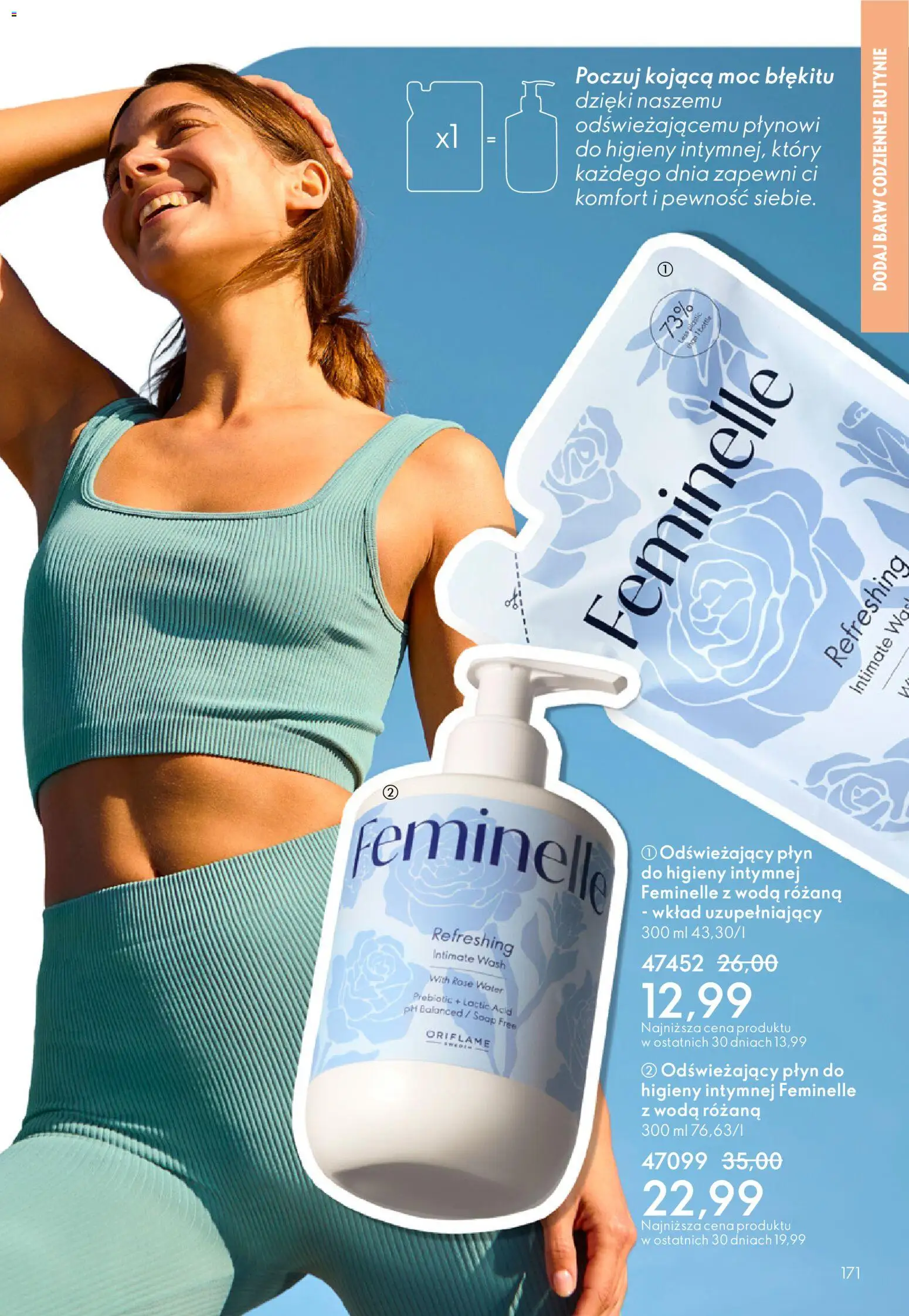 Oriflame Katalog 3 2026 od 11.02.2026 | Strona: 171 | Produkty: Woda, Płyn do higieny intymnej