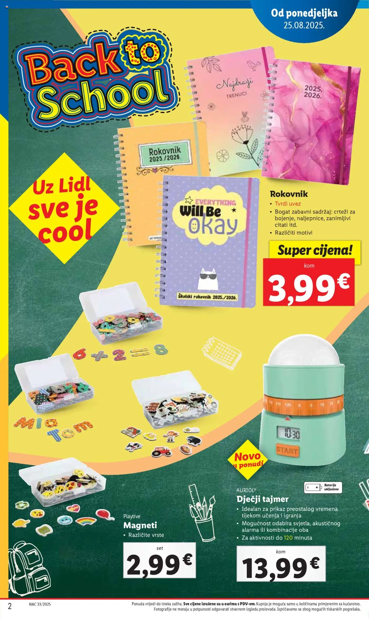 Lidl katalog | vrijedi od 31.07.2025 | Stranica: 2 | Proizvodi: Baterije, Notebook