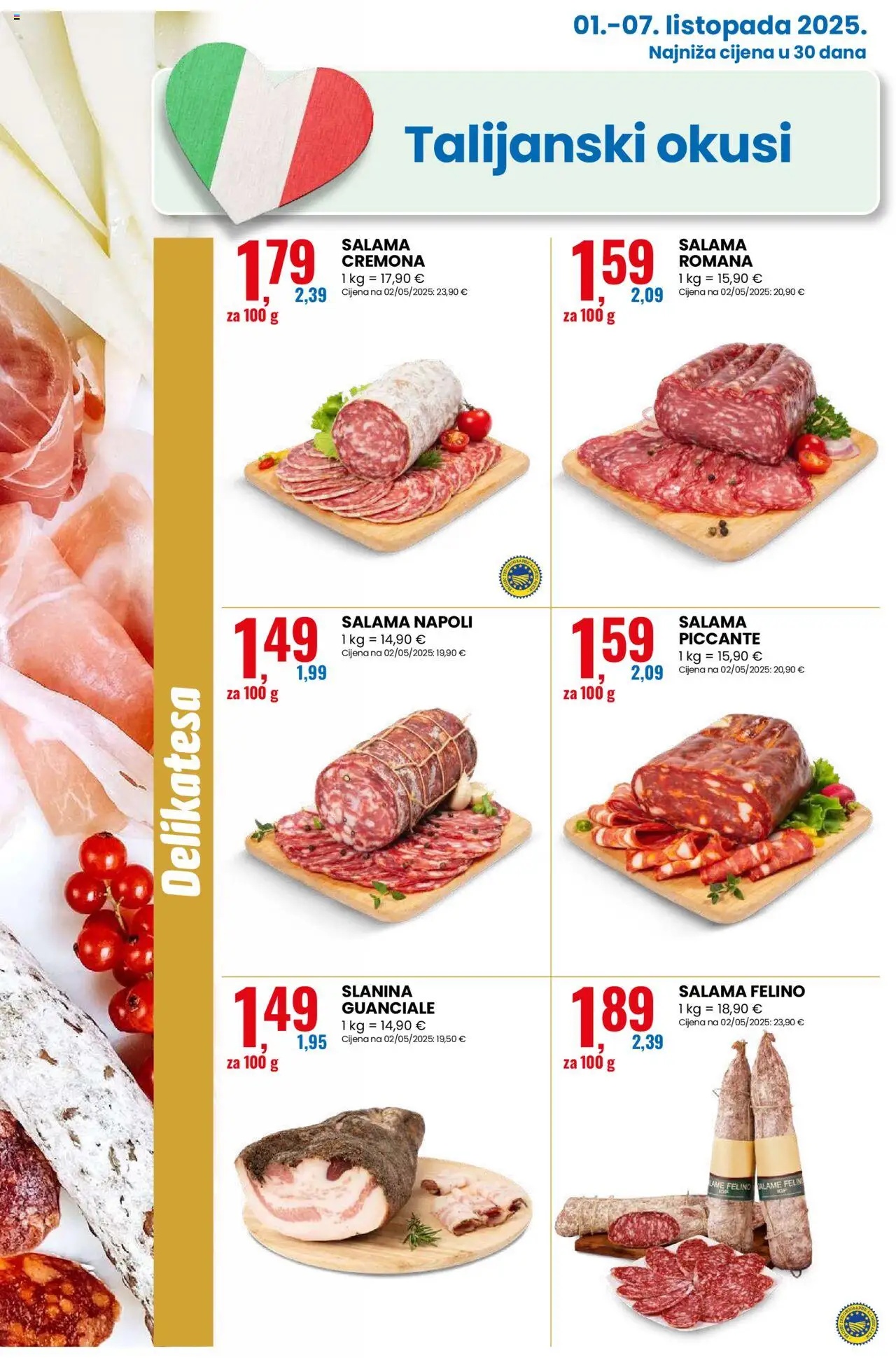 Eurospin katalog | vrijedi od 01.10.2025 | Stranica: 2 | Proizvodi: Salama, Slanina