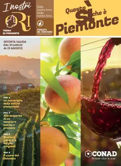 Anteprima del volantino Conad Localismo Piemonte catalogo valido a partire dal 31.07.2025