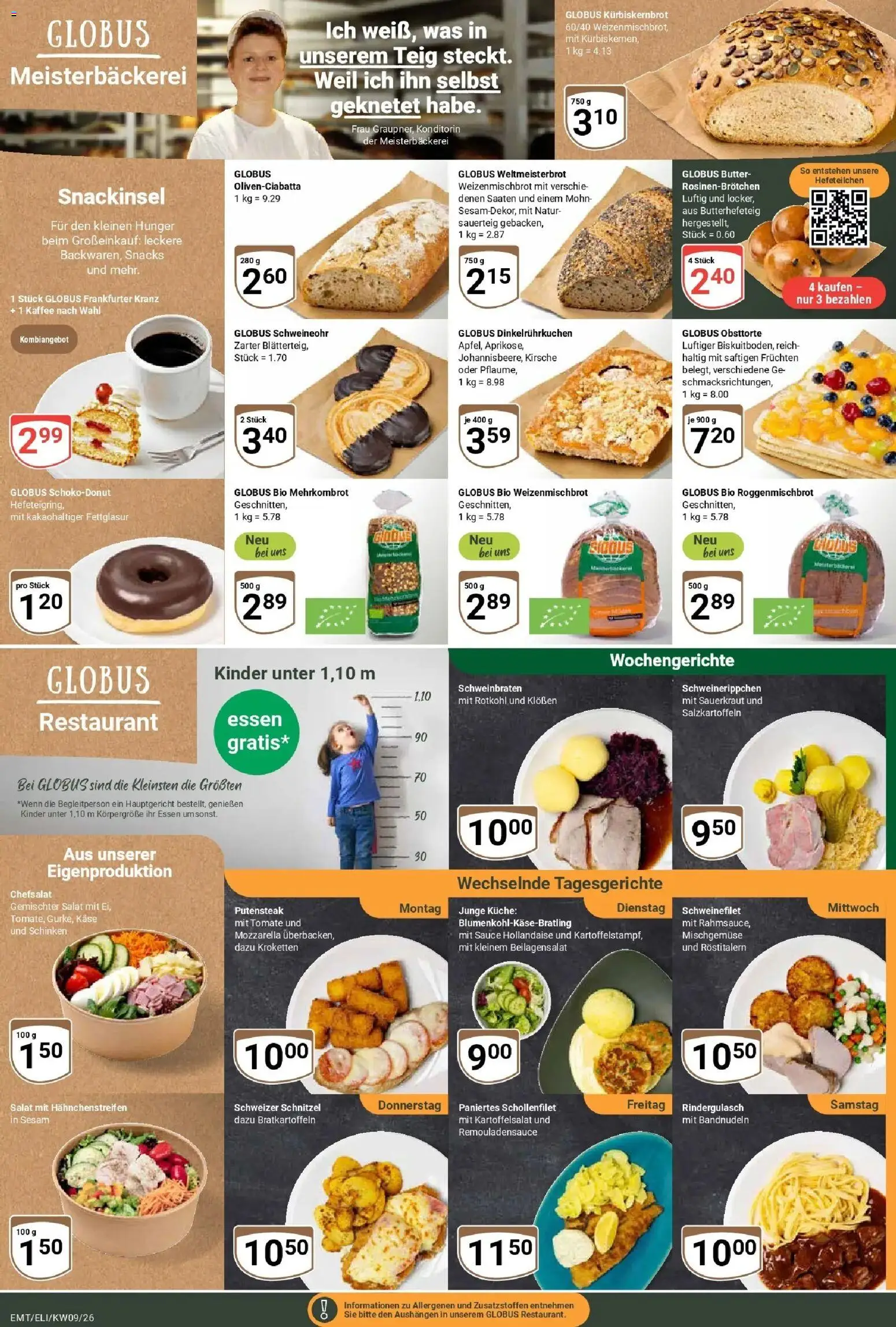 Globus Prospekt Erfurt-Linderbach – gültig ab 23.02.2026 | Seite: 5 | Produkte: Rindergulasch, Käse, Kaffee, Schnitzel