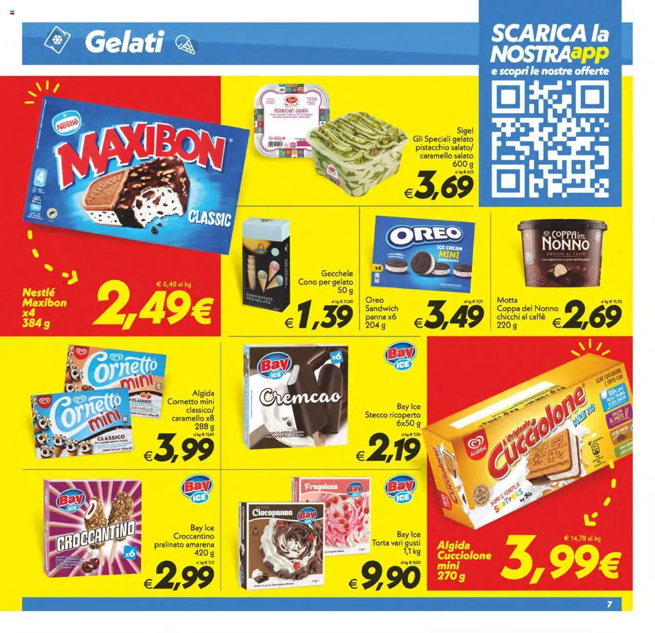Volantino SuperConveniente del 24.07.2025 | Pagina: 7 | Prodotti: Caffè, Cornetto, Panna, Gelato