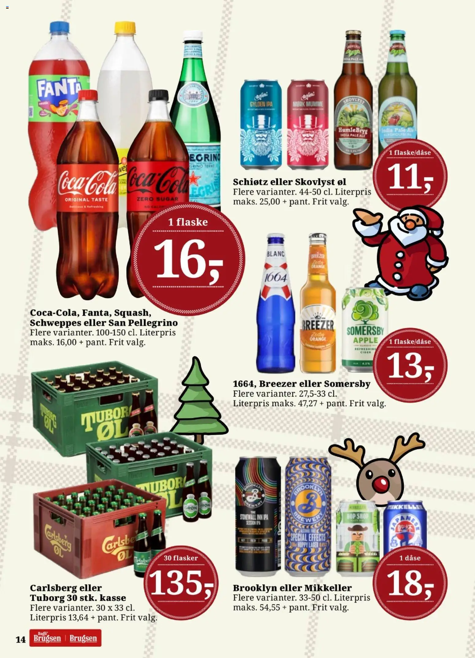 Dagli'Brugsen tilbudsavis – gyldig fra 05.12.2025 | Side: 14 | Produkter: Øl, Cider, Fanta
