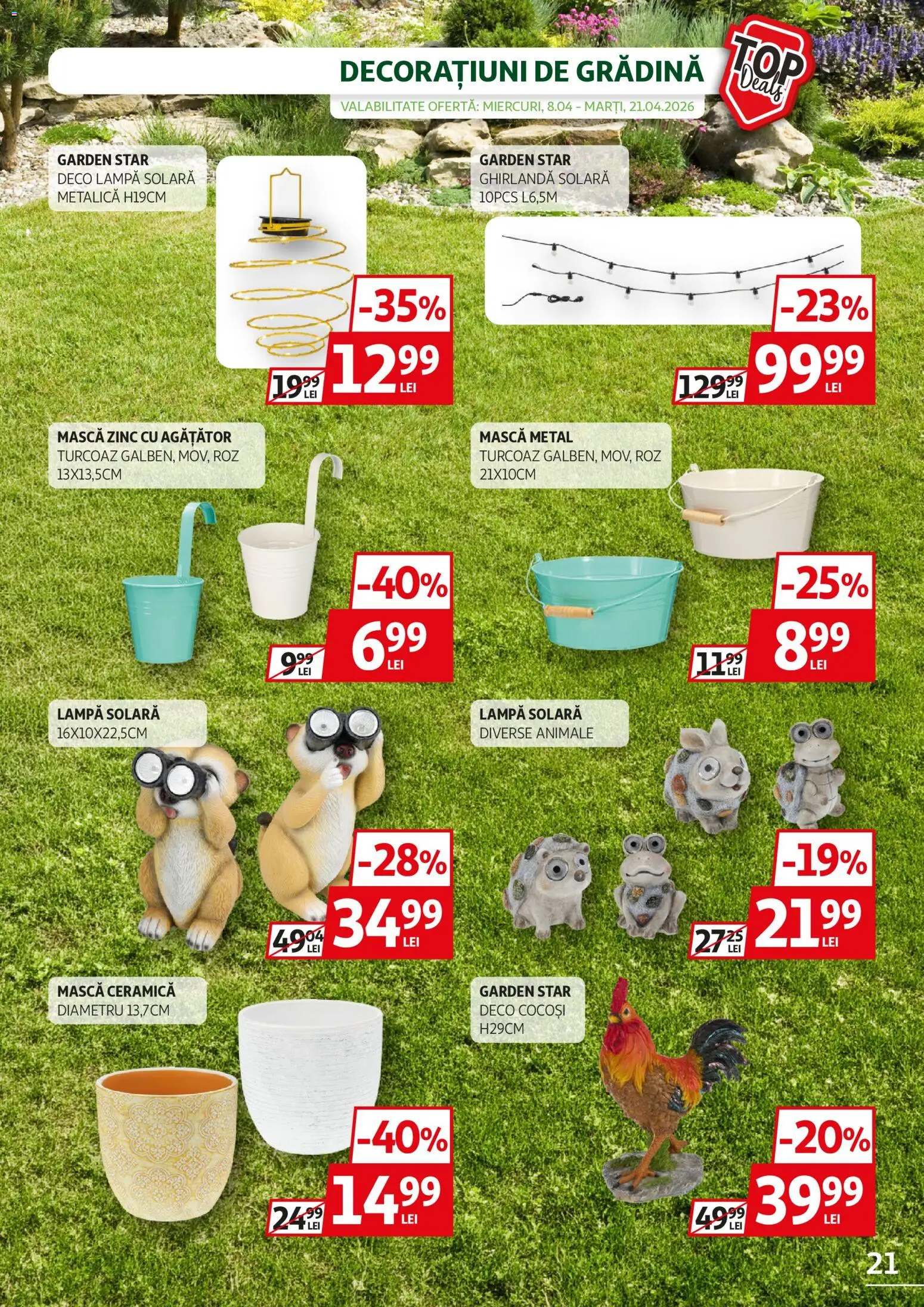 Noul catalog Auchan – valabil de la 08.04.2026 | Pagină: 21 | Produse: Lampă