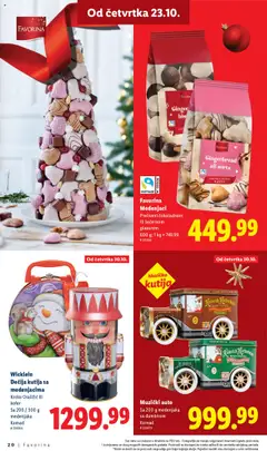 Favorina Medenjaci, Preliveni čokoladnom ili šećernom glazurom 600 g - pregled Lidl kataloga - važi od 23.10.2025 | Strana: 20