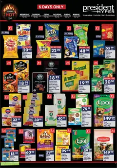 President Hyper specials catalogue – valid from 25.02.2026 | Page: 6 | Products: Steak, Cheese, Salt, Dog food