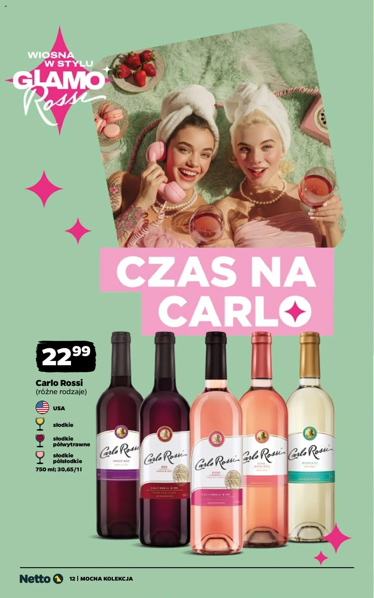 Netto gazetka - Wina od 16.03.2026 | Strona: 12 | Produkty: Carlo Rossi