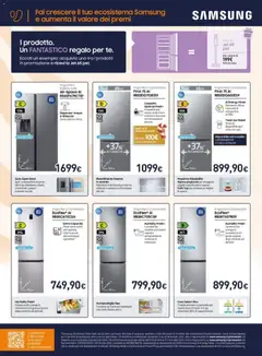 Anteprima del volantino Unieuro Samsung catalogo valido a partire dal 15.12.2025 | Pagina: 2 | Prodotti: Ripiano, Acqua, Frigorifero, Frigorifero combinato