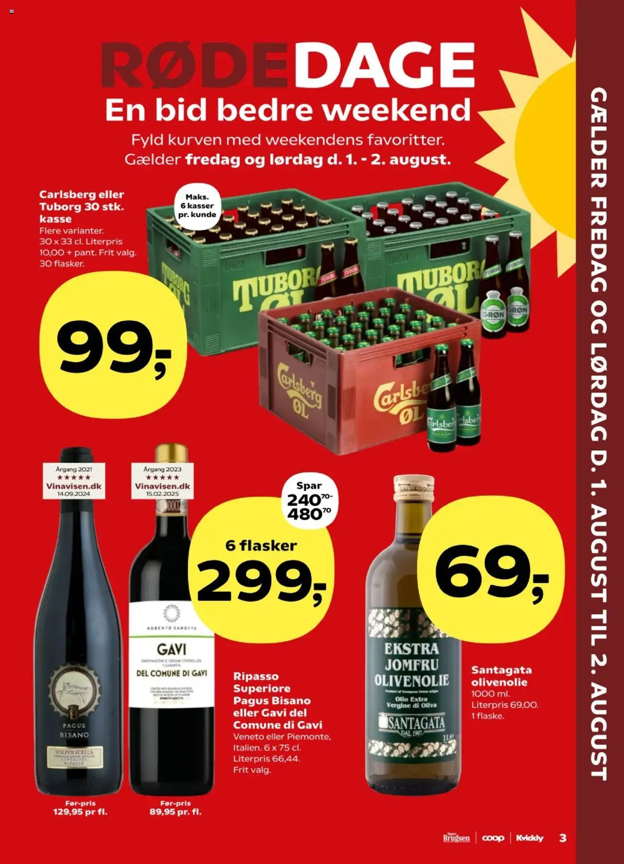 Kvickly Tilbudsavis gyldig fra 01.08.2025 | Side: 3 | Produkter: Olivenolie