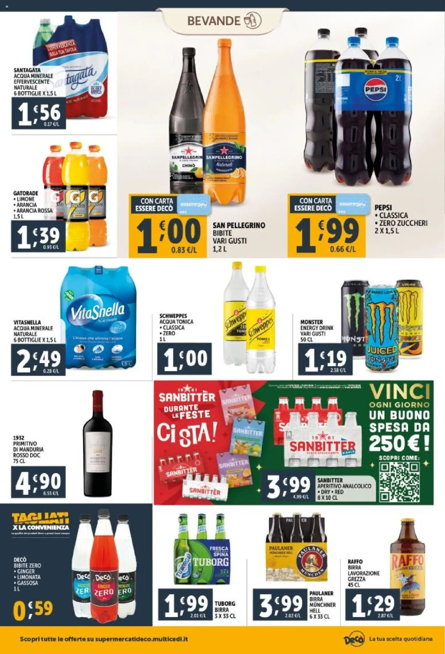 Volantino Decò del 29.12.2025 | Pagina: 20 | Prodotti: Acqua tonica, Limonata, Acqua, Limone