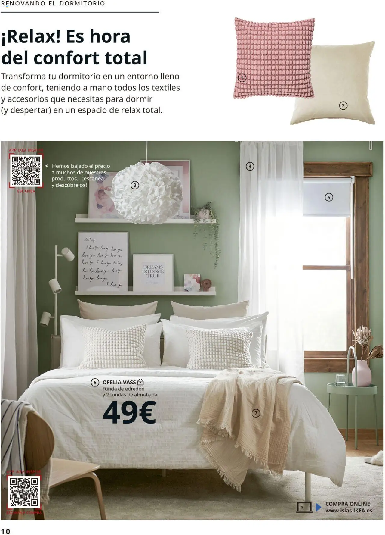 Catálogo IKEA Accesorios y decoración │ válido desde el 04.02.2025 | Página: 10 | Productos: Edredón, Funda, Almohada