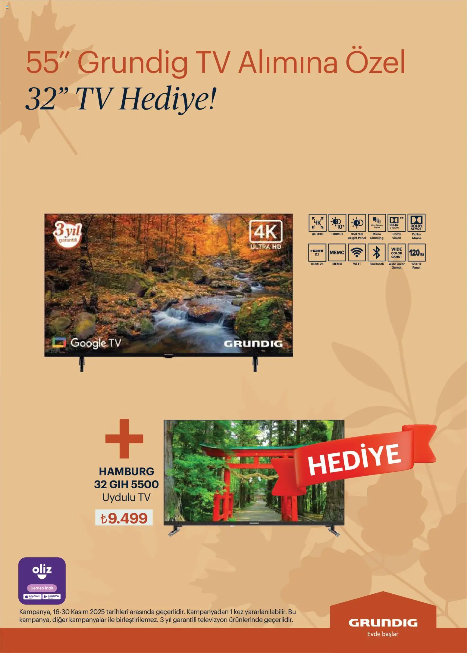 Arçelik Katalog - 16.11.2025 tarihinden itibaren geçerlidir | Sayfa: 97 | Ürünler: TV, Televizyon