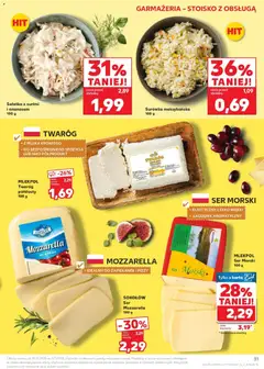 Pogląd oferty "Kaufland gazetka" - ważna od 29.10.2025 | Strona: 31 | Produkty: Karta, Mleka, Surimi, Twaróg