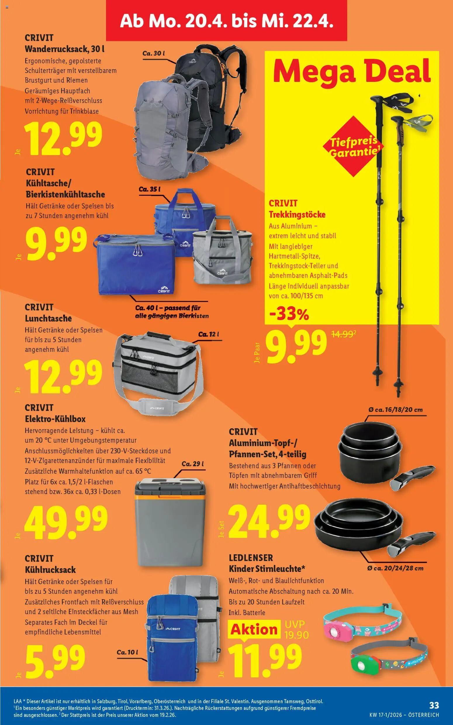 Lidl Flugblatt - Altenmarkt im Pongau, St. Johann im Pongau, Zell am See gültig ab 16.04.2026 | Seite: 36 | Produkte: Libacomb, Batterie