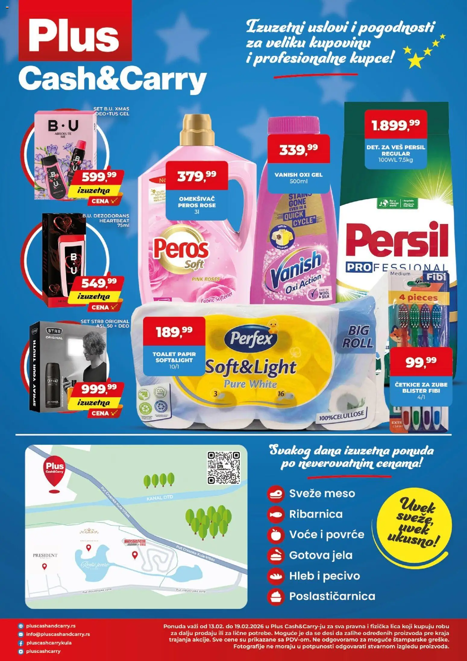 Plus Cash & Carry katalog - važi od 13.02.2026 | Strana: 4 | Proizvode: Toalet papir, Pecivo, Dezodorans, Persil
