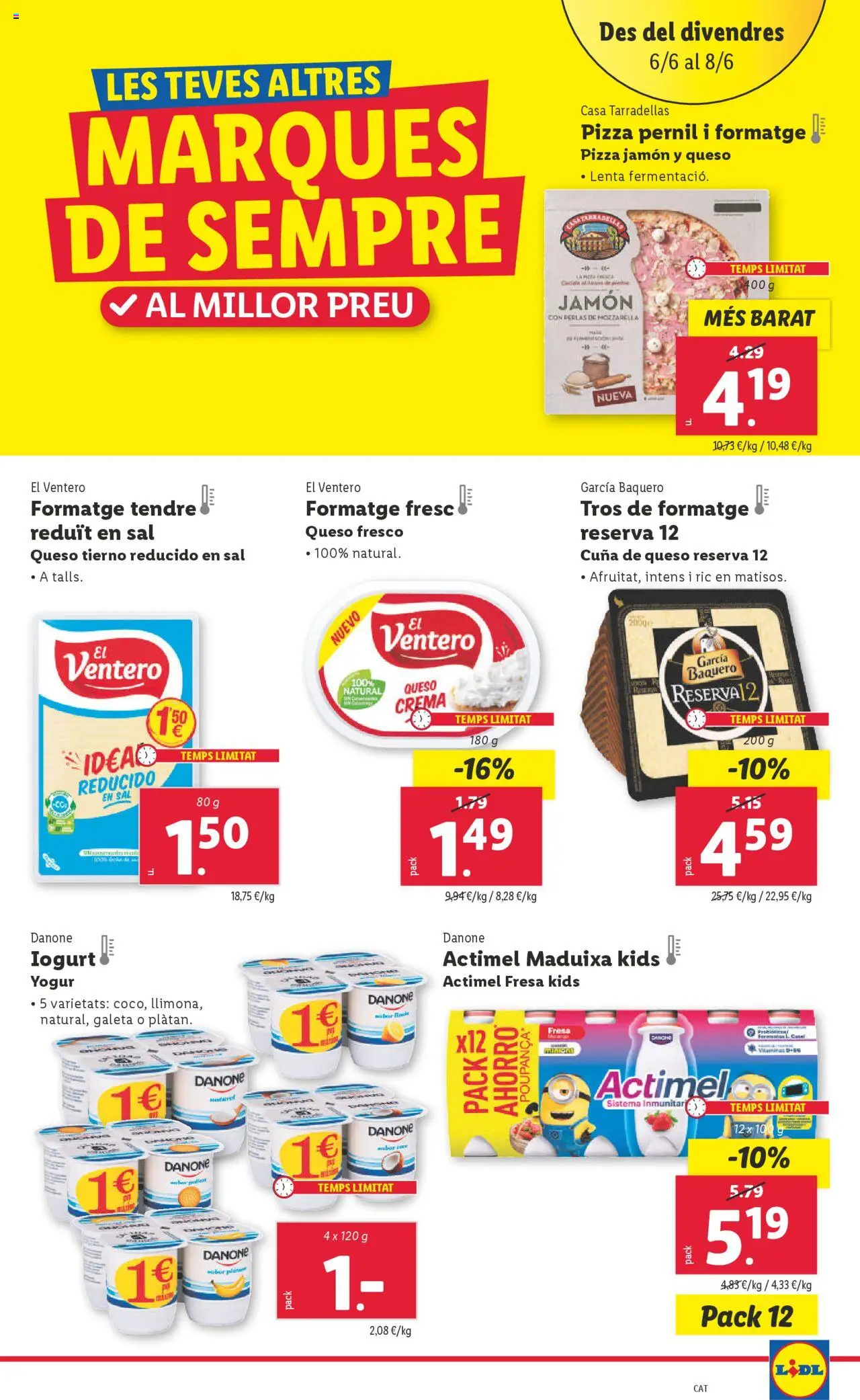 Lidl catálogo BCN │ válido desde el 02.06.2025 | Página: 33 | Productos: Yogur, Jamón, Crema, Cuna