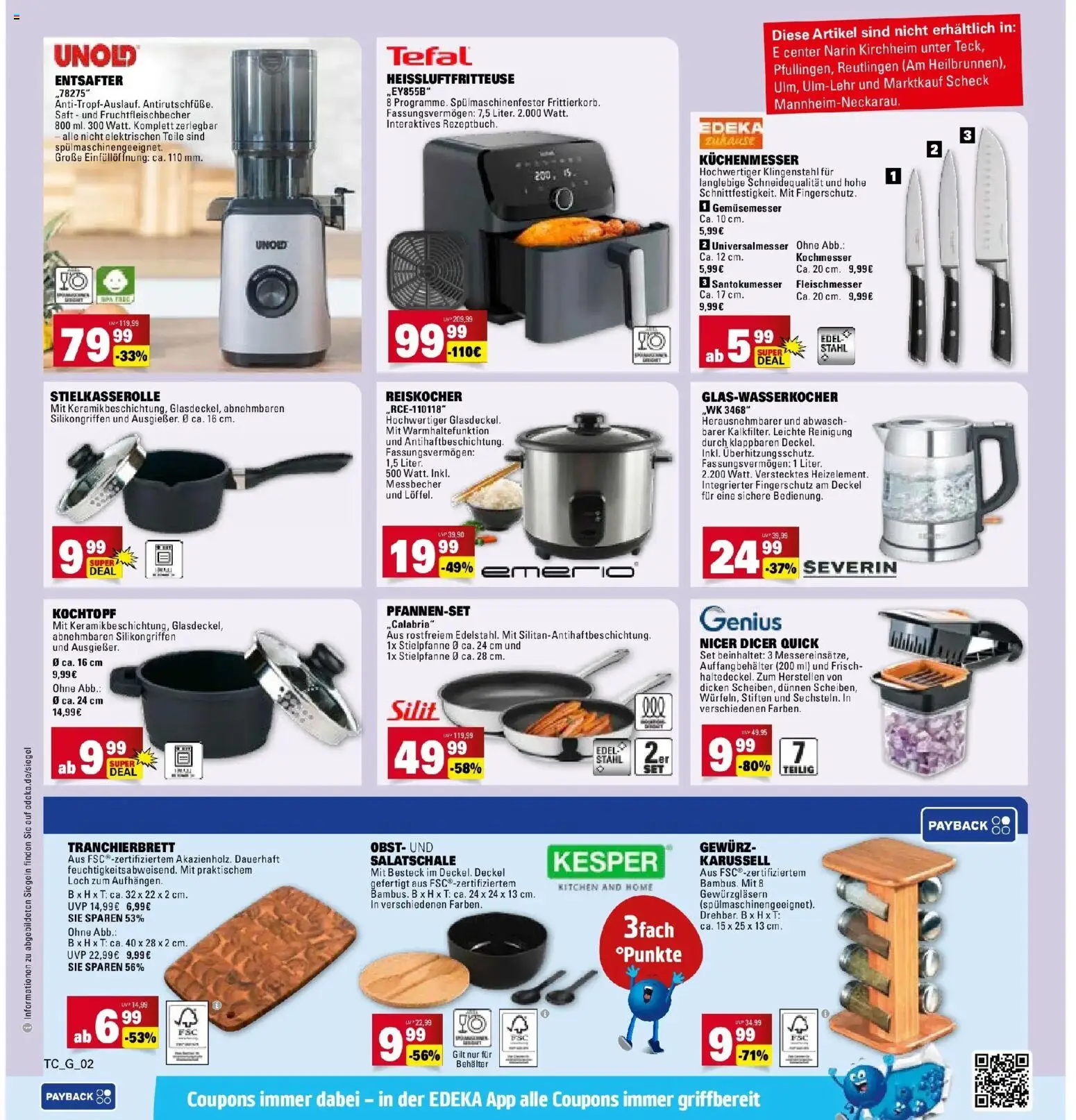 Marktkauf - Marktkauf: Wochenangebote – gültig ab 11.01.2026 | Seite: 28 | Produkte: Entsafter, Obst, Saft, Heißluftfritteuse