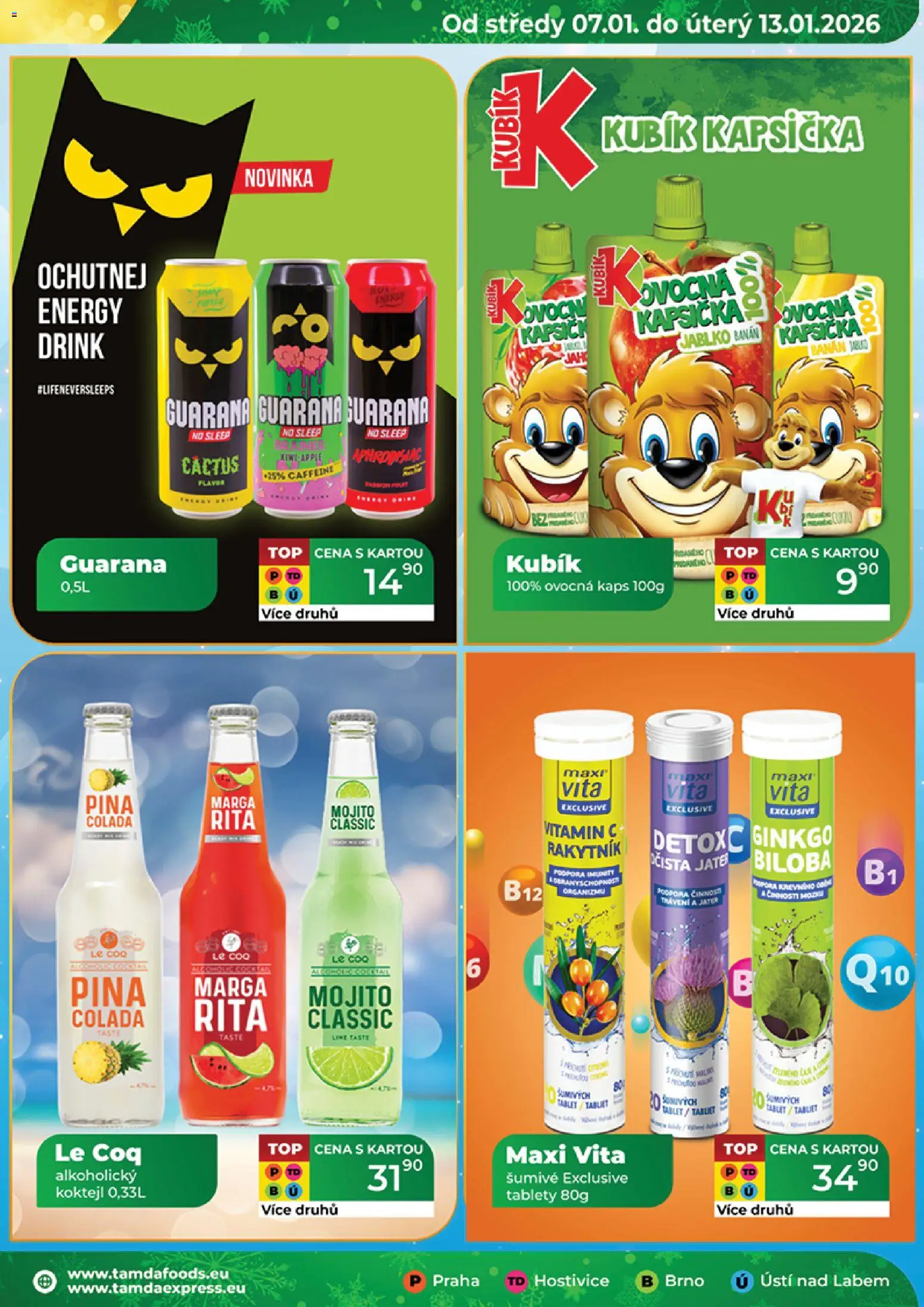 Tamda Foods leták od 07.01.2026 | Strana: 15 | Produkty: Vitamin c, Tablet, Banán, Mojito