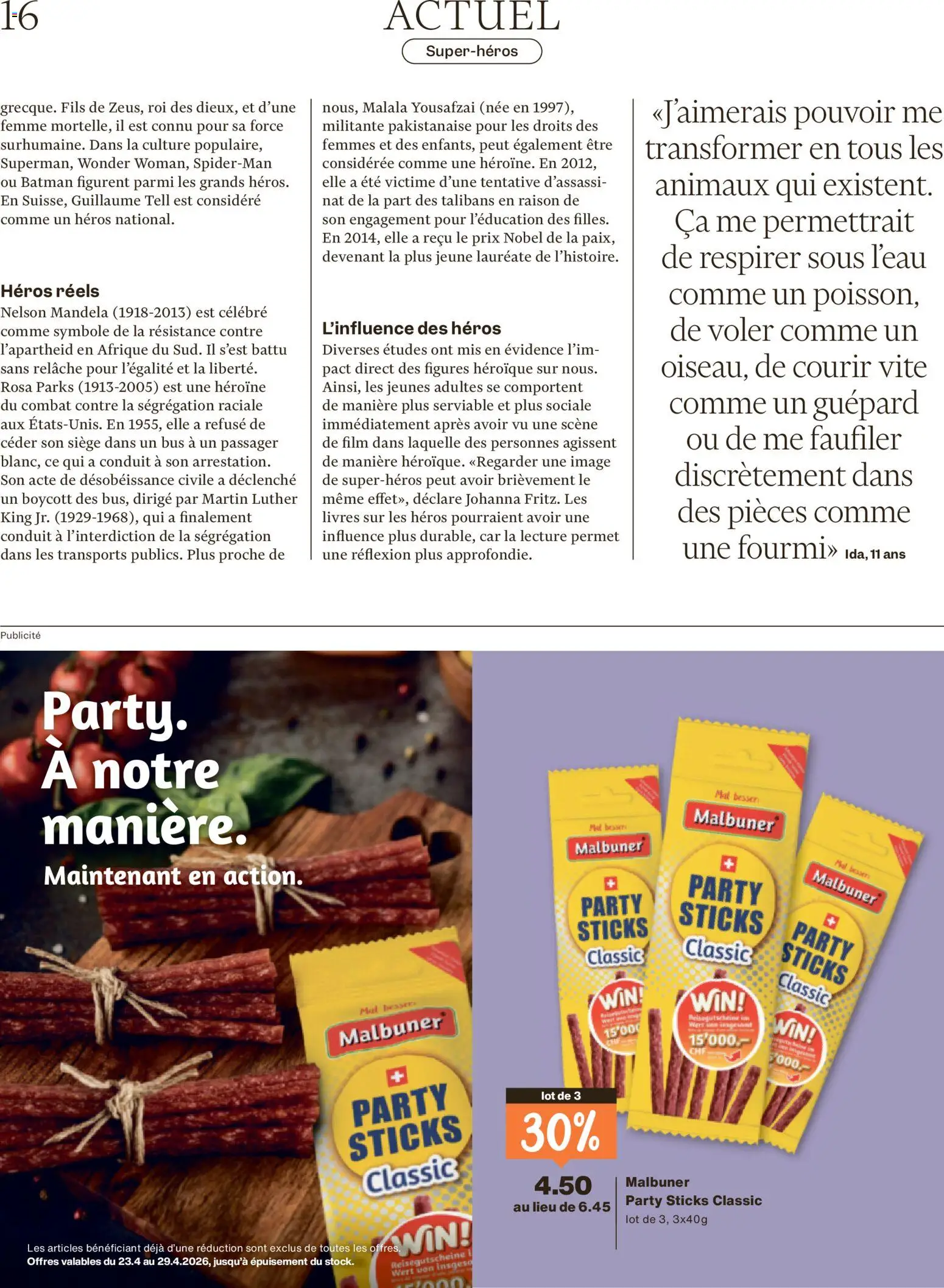 Migros aktionen FR – gültig ab 22.04.2026 | Seite: 16