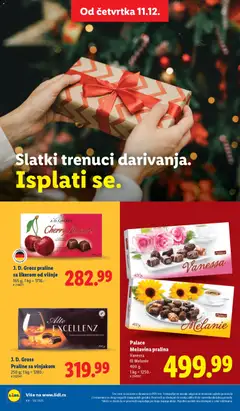 J. D. Gross praline sa likerom od višnje, Praline sa likerom od višnje, 165 g - pregled Lidl kataloga - važi od 11.12.2025 | Strana: 36
