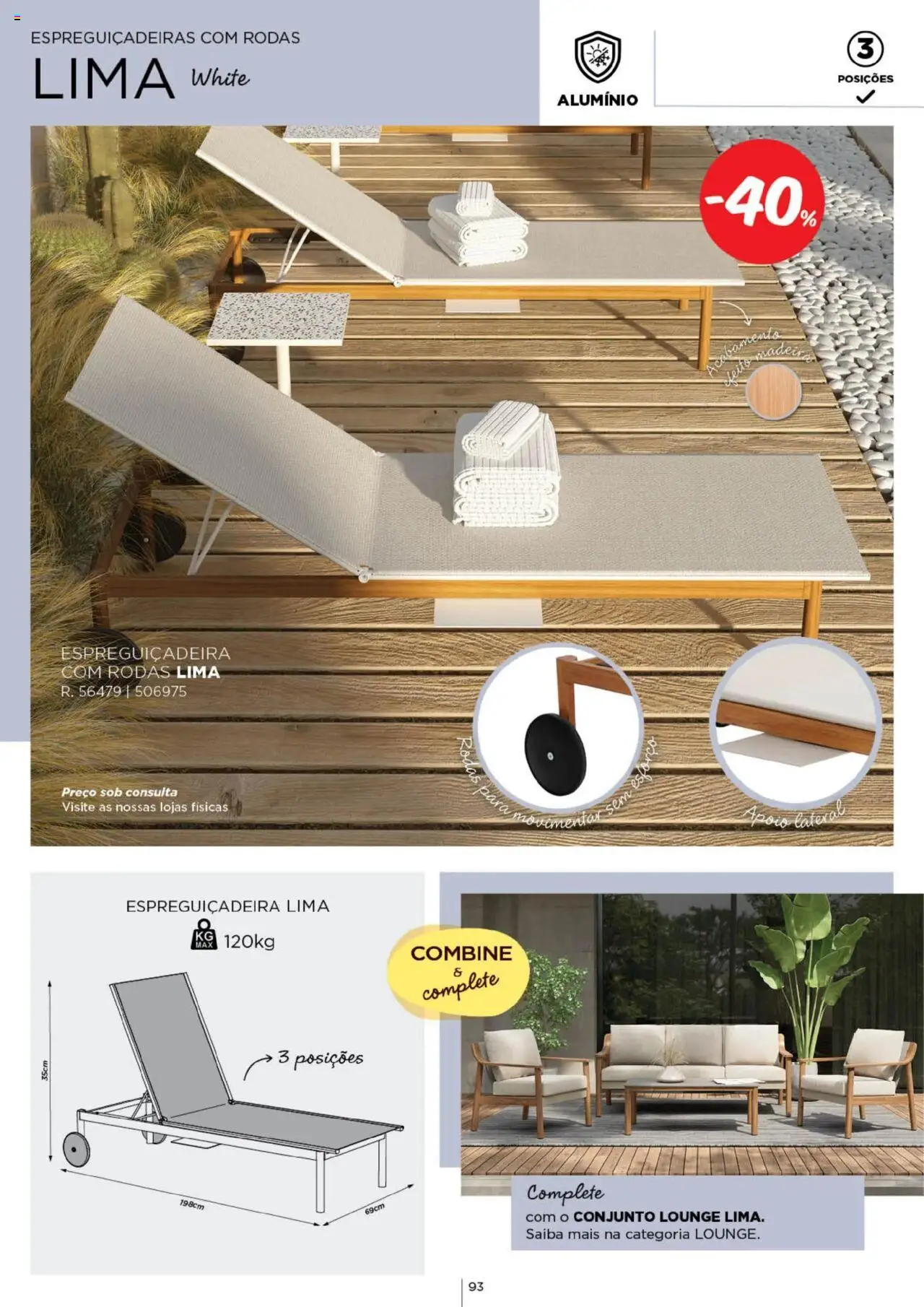 Espaço Casa - Catálogo  Ec Ar Livre  2025 │ válido de 04.03.2025 | Página: 93 | Produtos: Espreguiçadeira